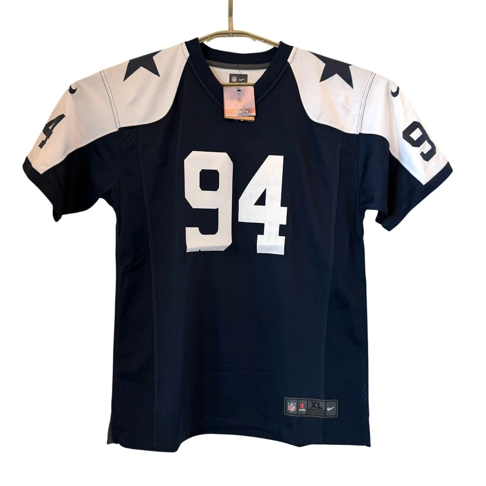 Nike Dallas Cowboys Marshawn Kneeland 94 Jersey Kids XL 18-20 Navy White NFL NEW